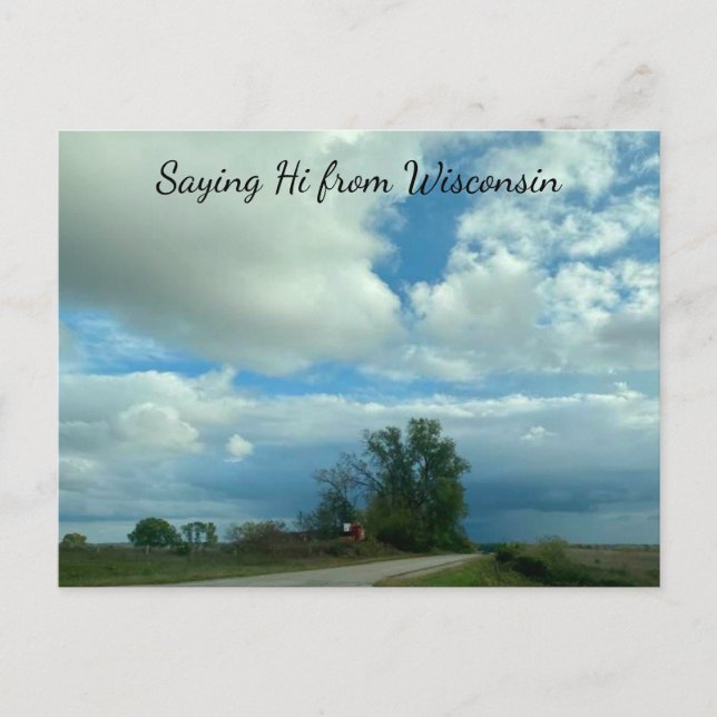 Postal Fotografía paisajística de Wisconsin (Anverso)