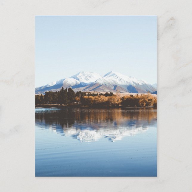 Postal Fotografía paisajística del Lago de montaña (Anverso)