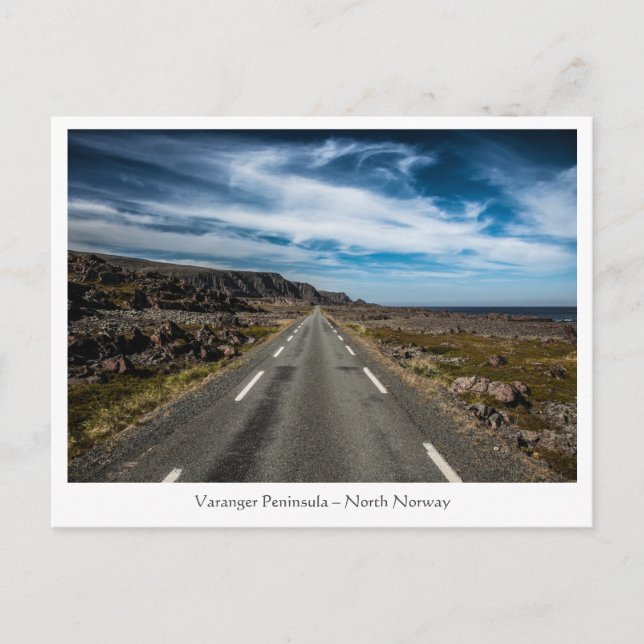 Postal Fotografía panorámica de Viaje por Carretera (Anverso)