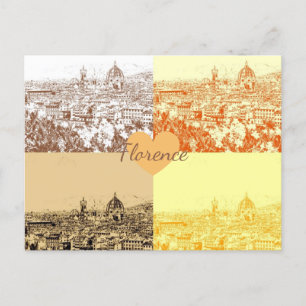 Postal Fotografía personalizada de Florencia en Italia