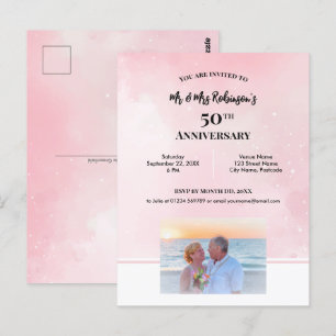 Postal Fotografía personalizada para el 50 aniversario, r