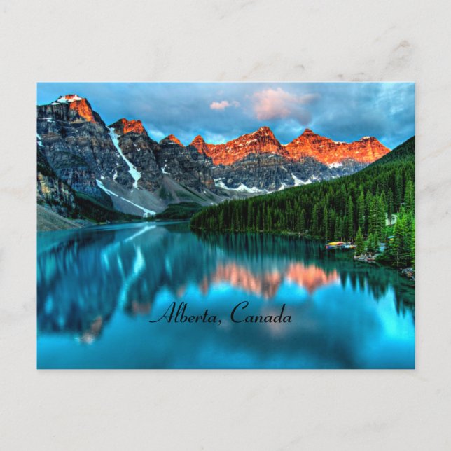 Postal Fotografía pintoresca de Alberta Canada (Anverso)
