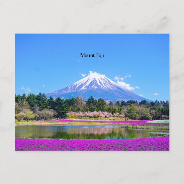 Postal Fotografía pintoresca del Monte Fuji (Anverso)