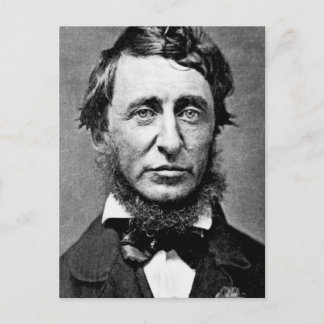 Postal Fotografía retrato de Henry David Thoreau