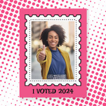 Fotografía rosa: sello de póster sobre la elección