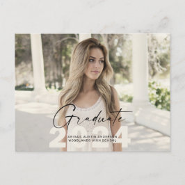 Postal Fotografía sencilla para Grad 2024