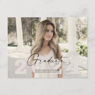 Postal Fotografía sencilla para Grad 2024