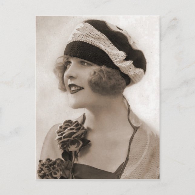 Postal Fotografía Vintage Flapper (115) (Anverso)