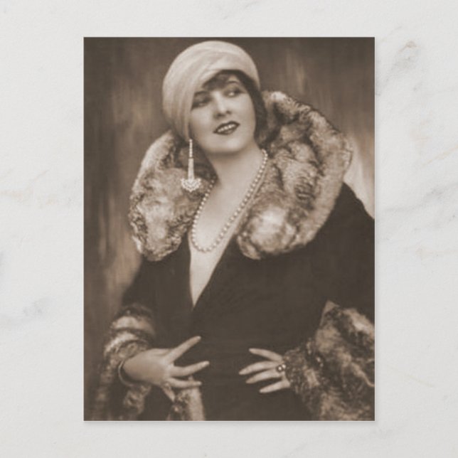 Postal Fotografía Vintage Flapper (92) (Anverso)