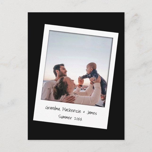 Postal Fotografía y marco personalizados (Anverso)