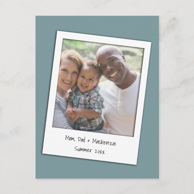 Postal Fotografía y marco personalizados (Anverso)