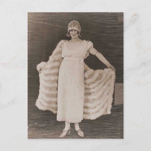 Postal Fotografías antiguas de época: retratos de zapatil (Anverso)