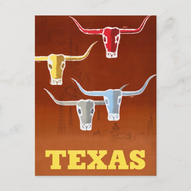 Postal Fotografías antiguas estéticas de Texas (Anverso)