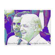 Postal fotográfica Barack Obama y Joe Biden