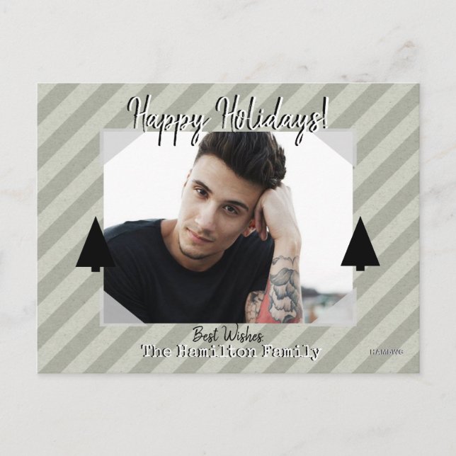 Postal fotográfica con fondo de banda (Anverso)