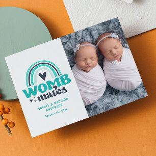 Postal fotográfica de anuncio de nacimiento   Maqu