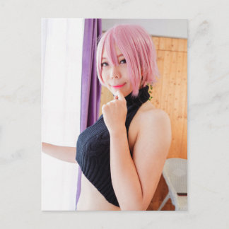 Postal fotográfica de belleza asiática de Cosplay 