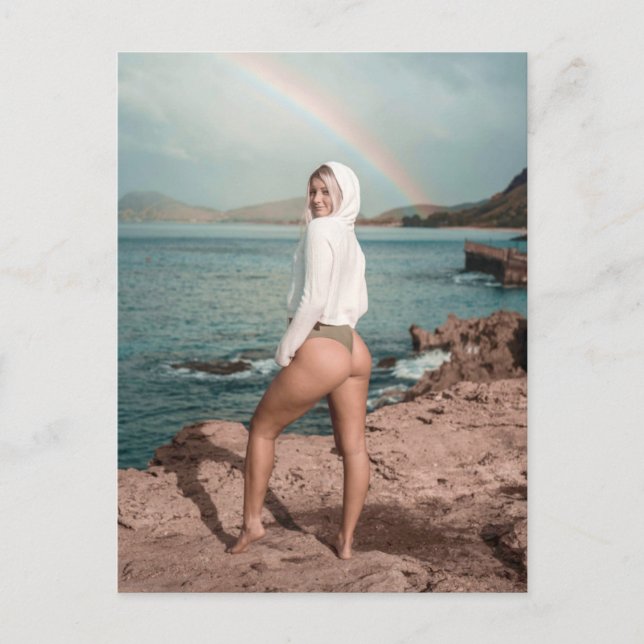 Postal fotográfica de Chica de bikini (Anverso)