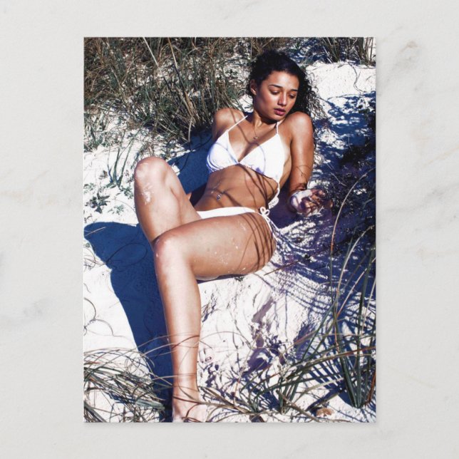 Postal fotográfica de Chica de bikini (Anverso)
