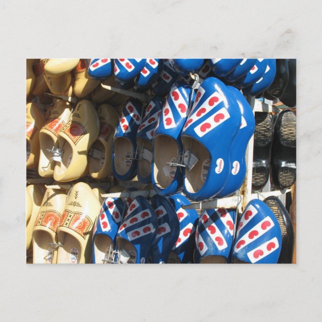 Postal fotográfica de Clogs de Holanda (Anverso)