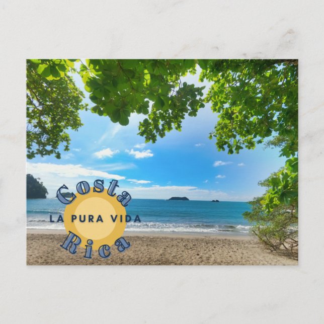 Postal fotográfica de Costa Rica (Anverso)
