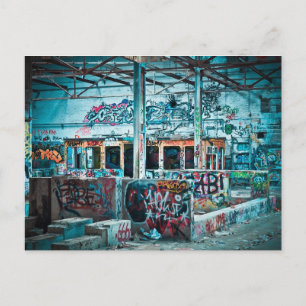 Postal fotográfica de fábrica abandonada