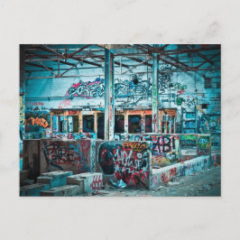 Postal fotográfica de fábrica abandonada