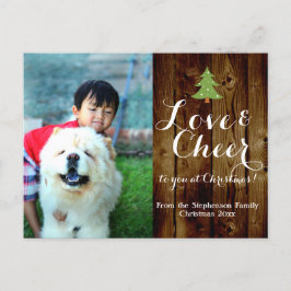 Postal fotográfica de feriado de Navidades rusos