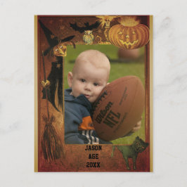 Postal fotográfica de Halloween