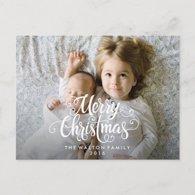 Postal fotográfica de invierno de vacaciones para  (Anverso)