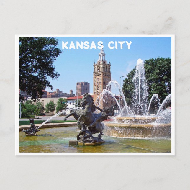 Postal fotográfica de Kansas City Plaza (Anverso)
