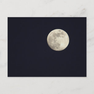 Postal fotográfica de la luna llena