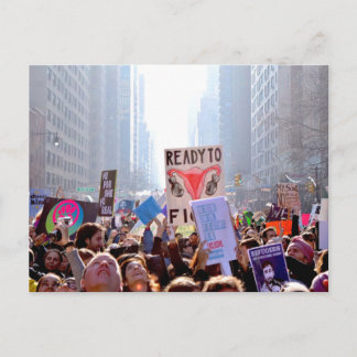 Postal fotográfica de la marcha de las mujeres