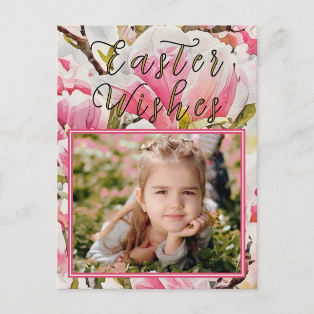 Postal fotográfica de Magnolia Easter (Anverso)