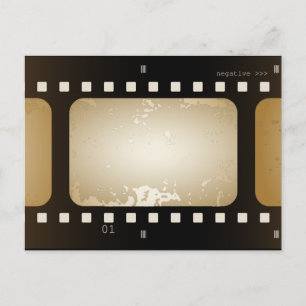 Postal fotográfica de película fotográfica de pelí