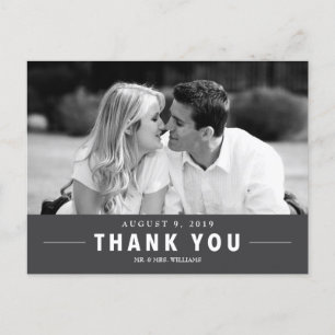 Postal fotográfica de Personalizado de agradecimie