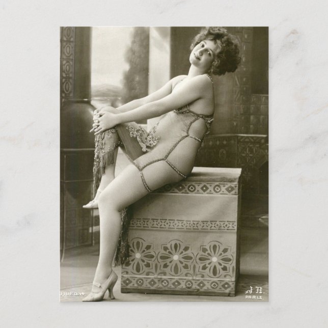 Postal fotográfica de Risque en Francia (Anverso)