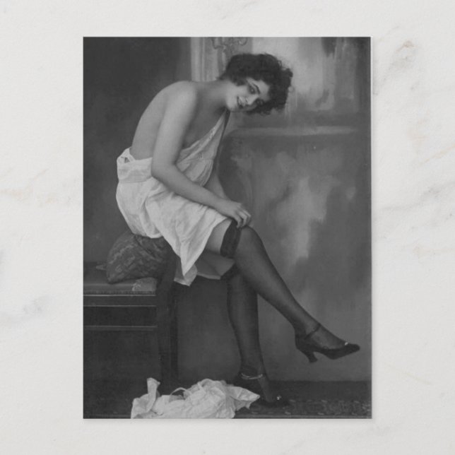 Postal fotográfica de Risque en Francia (Anverso)