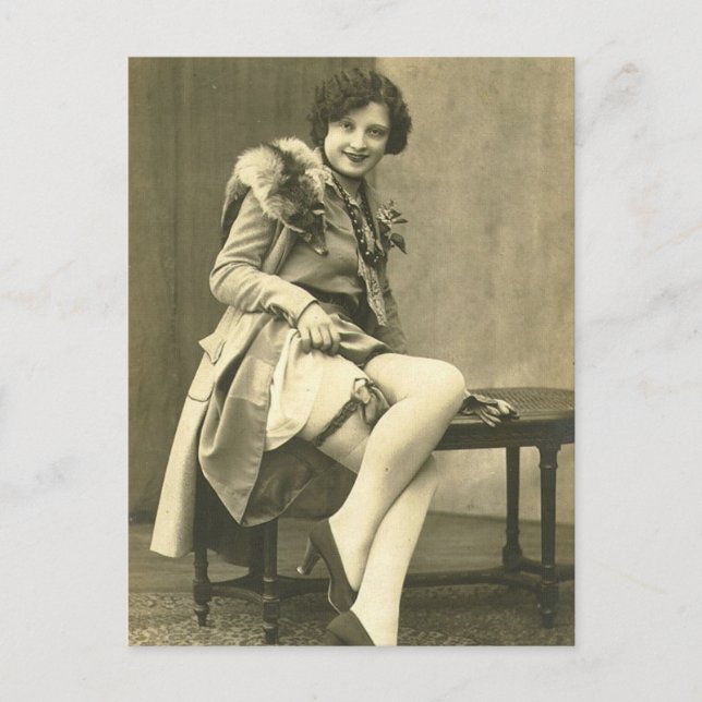 Postal fotográfica de Risque en Francia (Anverso)