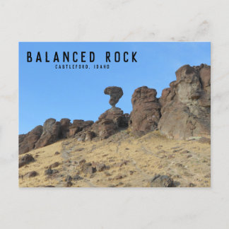 Postal fotográfica de Roca equilibrada Idaho