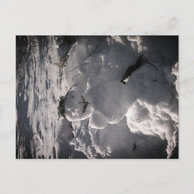 Postal fotográfica de Snowman (Anverso)