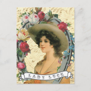 Postal fotográfica de vintage western