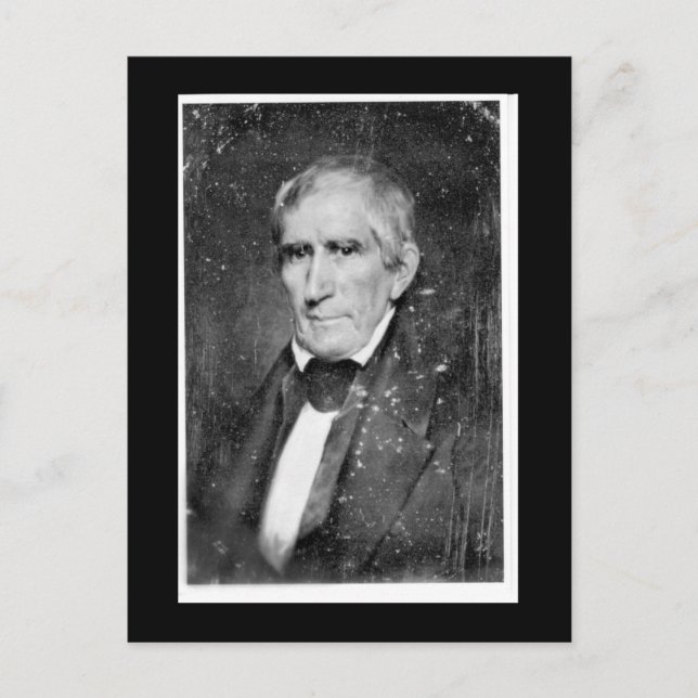 Postal fotográfica de William Henry Harrison (Anverso)