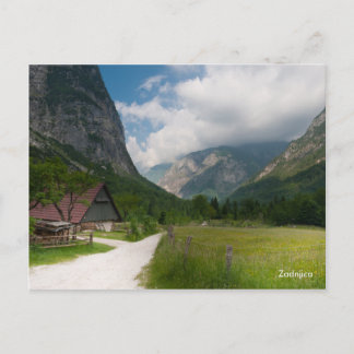 Postal fotográfica del paisaje de montaña. Esloven