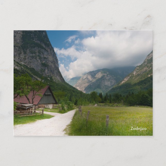 Postal fotográfica del paisaje de montaña. Esloven (Anverso)