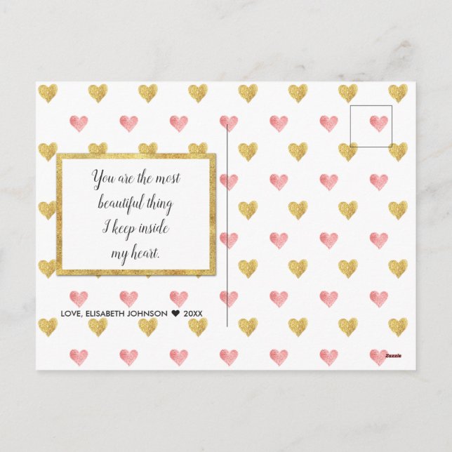 Postal fotográfica manuscrita del Día de San Valen (Reverso)