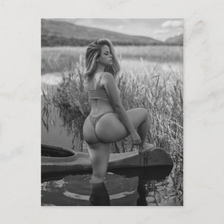 Postal fotográfica modelo bikini