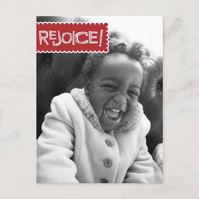 Postal fotográfica navideña Mistletoe (Anverso)