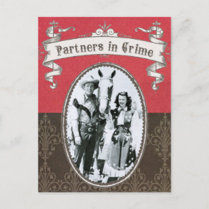 Postal fotográfica occidental vintage