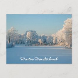 Postal fotográfica panorámica Winter Wonderland Sn